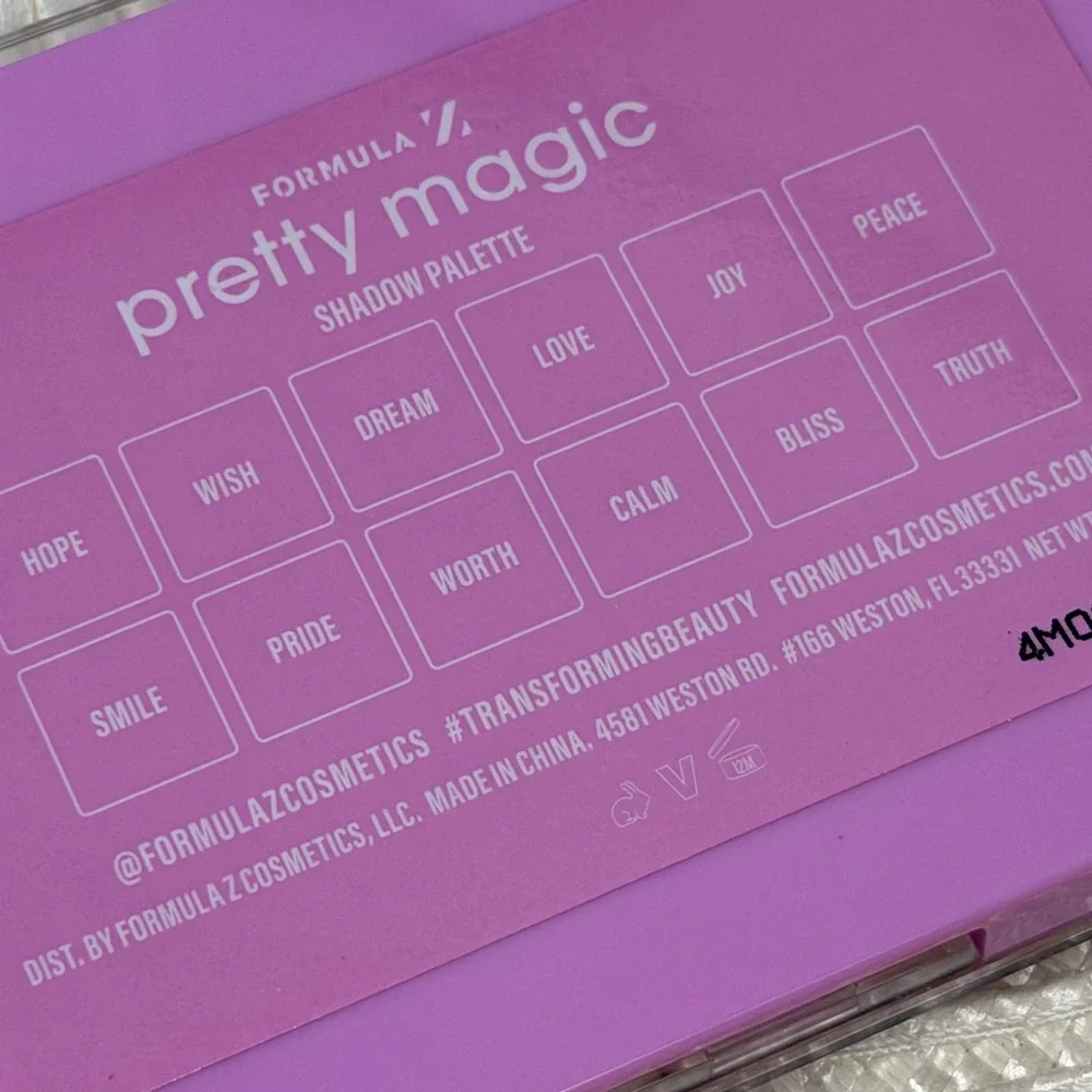 Formula Z Cosmetics Pretty Magic Eyeshadow Palette 12 Shades Neutrals Shimmer